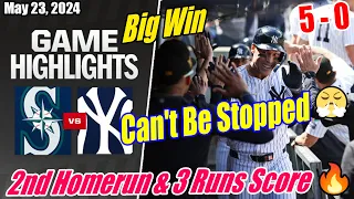New York Yankees vs Mariners [FULL GAME] | 05/23/24 | Judge & Stanton Hits 2 Homer 😱 Big Win 🔥