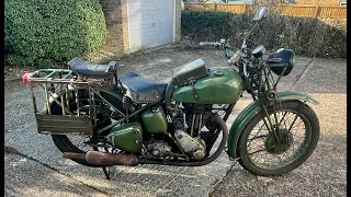 STUART BRAY MOTORCYCLES - A LOOK AROUND A WW2 TRIUMPH 3HW-1944.- RAMBLINGS TO MY MATE MARK. :)