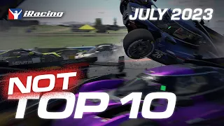 iRacing NOT Top 10 Highlights - July 2023