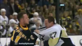 Craig Adams vs Gregory Campbell Jan 15, 2011 - NESN feed