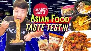 BEST & WORST Trader Joe's CHINESE FOOD Taste Test! Thai Noodles, Korean Pancake