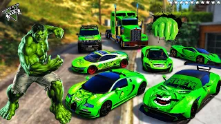 GTA 5 - Stealing Hulk Supercars with Franklin! (Real Life Cars #36)