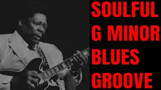 Soulful G Minor Blues Groove Jam | Guitar Backing Track (G Minor)