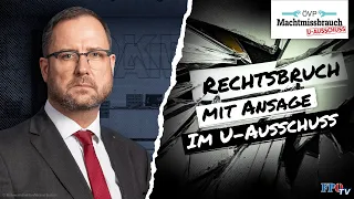 Rechtsbruch mit Ansage im U-Ausschuss