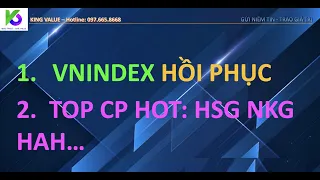 #192: Vnindex tiếp tục hồi phục, nhóm CP tiềm năng