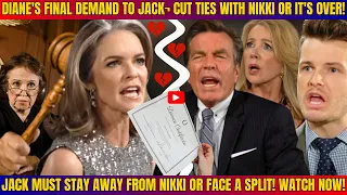 Heartbreaking😱💔Diane Draws Divorce Papers: Diane’s Ultimatum To Jack–Stay Away From Nikki Or Divorce