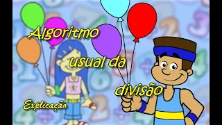 Algoritmo usual da divisão explicação