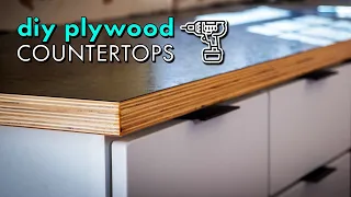 Building DIY WOOD COUNTERTOPS from PLYWOOD & LAMINATE for $300 // Kitchen Remodel Pt. 2