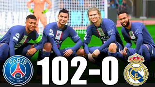 FIFA 23 | RONALDO, MESSI, MBAPPE, NEYMAR, ALLSTARS | PSG 102-0 Real Madrid | UCL FINAL | PS5 4K