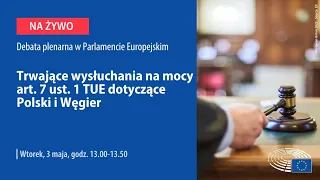 Debata w PE o praworządności w Polsce i na Węgrzech