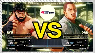SFV CE | Justfog (Ryu) vs Gubni (Dan) | STREET FIGHTER V CE | High Level Gameplay