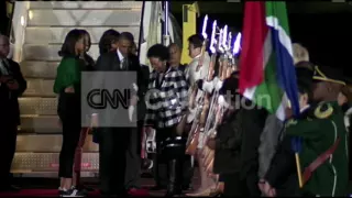 SOUTH AFRICA:OBAMA ARRIVAL