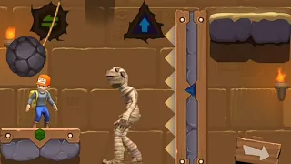 Relic adventure rescue cut rope puzzle gameplay - walkthrough- android game.
