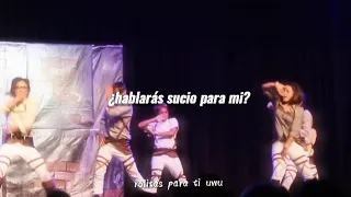 temazo que baila la cosplayer de hanji