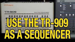 Use the Roland TR909 Drum Machine as a MIDI Sequencer