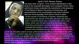 Bernadette Soubirous - Incorrupt Body