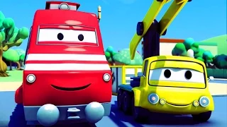 Troy der Zug und Kran | Auto & Lastwagen Cartoons für Kinder