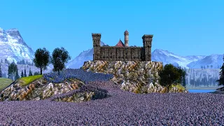 ORC ARMY LAY SIEGE TO CASTLE - Ultimate Epic Battle Simulator UEBS