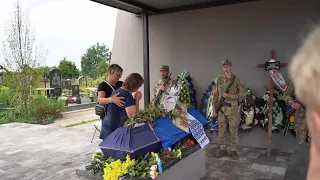 Ukrainian soldier reburied in Bucha