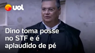 Dino toma posse no STF e é aplaudido de pé: 'Prometo exercer o cargo de ministro'