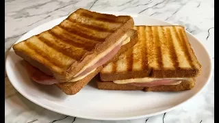 Сэндвич с Ветчиной и Сыром (Вкуснятина) / Горячий Бутерброд / Sandwich With Ham And Cheese