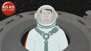 Old cosmonaut remembers his heroic missions | "Cosmonaut" - Animated short film by Kaspar Jancis