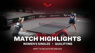 Daniela Monteiro Dodean vs Ayhika Mukherjee | WS | Singapore Smash 2022 (Qual)