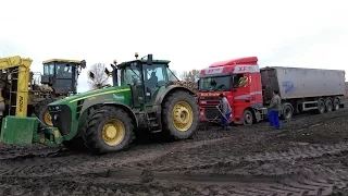 Wyciąganie Ciężarówek z Błota czyli Odbiór Buraków Cukrowych 2016 ! Usługi Transportowe Wiciński