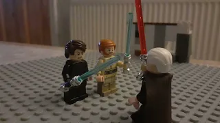 LEGO StarWars - Obi Wan and Ankian vs Count Dooku Stop Motion