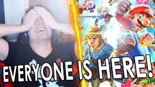 Super Smash Bros. Ultimate Reaction! EVERYONE IS HERE!  - RogersBase Reacts