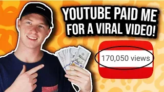 How Much Youtube Paid Me for Viral Video... ($2,500?)