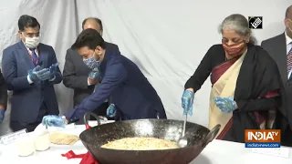 Watch: 'Halwa Ceremony' at Finance Ministry ahead of Budget