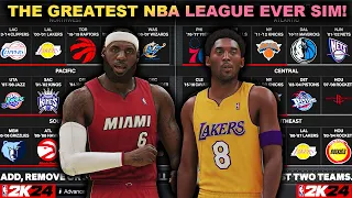 I Put Every Classic Team on NBA2K24 Into the SAME LEAGUE! (Live Simulation)