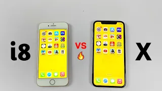 iPhone 8 Vs iPhone X - Speed Test iOS 16.6.1 (2023)