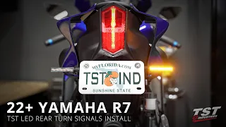 How to install TST LED Rear Turn Signals on a 2022+ Yamaha R7 by TST Industries