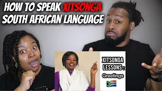 🇿🇦LET'S LEARN XITSONGA! American Couple Learn How To Speak South African Language - Xitsonga