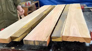 Wood Processing Project to Make Furniture from Tree Trunks