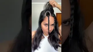 Penteado rápido e fácil para fazer sozinha.