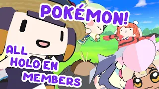 INA gave POKEMON TYPES to ALL HOLOLIVE EN MEMBERS including SANA and KRONII!  |【POKEMON VIOLET】