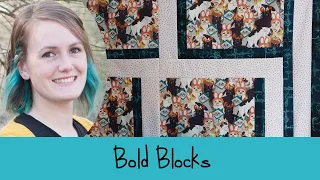 Bold Blocks Quilt Top - 3-Yard Quilt from Fabric Cafe