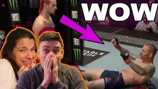 My Mom Reacts To Sean O'Malley's BEST KOs! | UFC Reaction