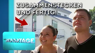 Lego für Erwachsene? Fertighaus in wenigen Stunden aufgebaut! | 2/2 | Die SAT.1-Reportage