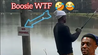 Boosie Ignores No Fishing Sign To Get Cat Fish
