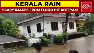 Scary Images From Flood Hit Kottyam, House Comes Crashing Down In 7 Secs | Heavy Rain In Kerala