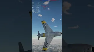 War Thunder Dogfight 13 - F-86F-25 vs MiG-15bis #shorts