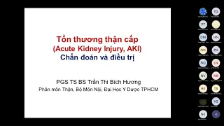 Tổn thương thận cấp (Cô Bích Hương)