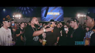 FlipTop - M Zhayt/Manda Baliw vs K-Ram/SlockOne | SURPRISE FREESTYLE BATTLE GONE WRONG