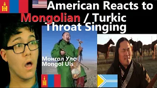 American Reacts to Mongolian / Turkic Throat Singing | Reaction