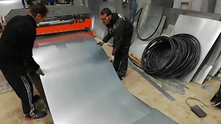 Нарезка стальных листов | Производство металлических фасадов