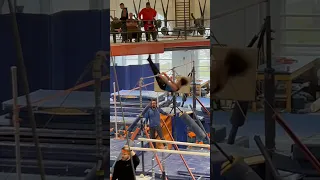 Level 7 Men’s Gymnastics, High Bar #ILTC #mensgymnastics #gymnast